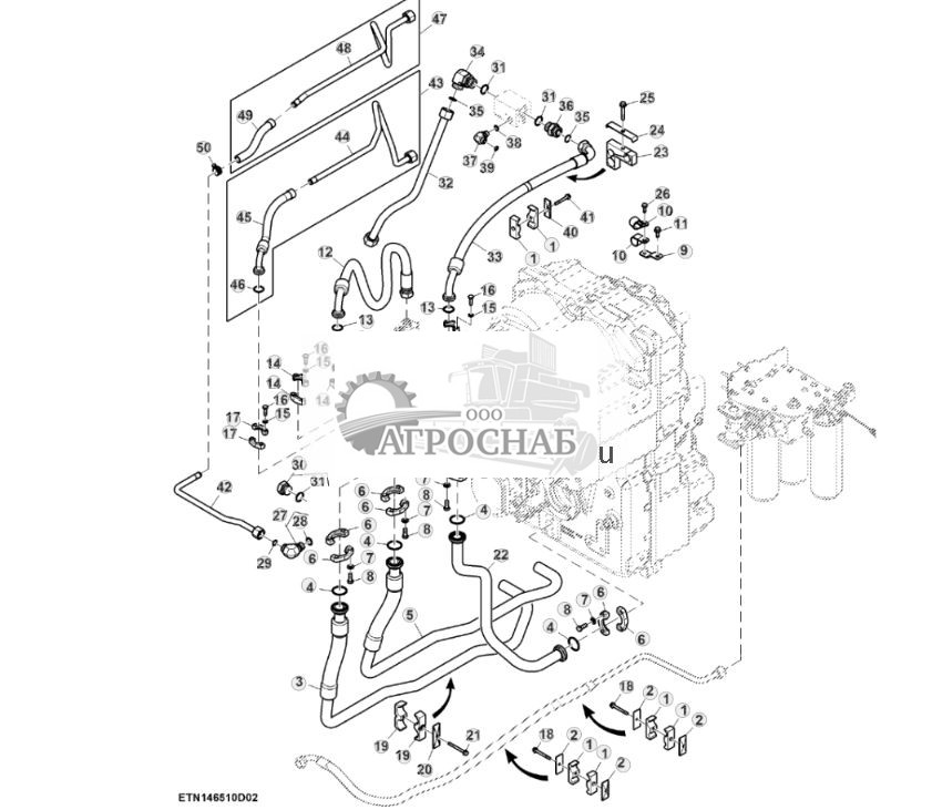 Гидравлические линии, стандартный расход, с PTO, мост с двухступенчатым редуктором (22) ( - 801460) - ST850273 644.jpg
